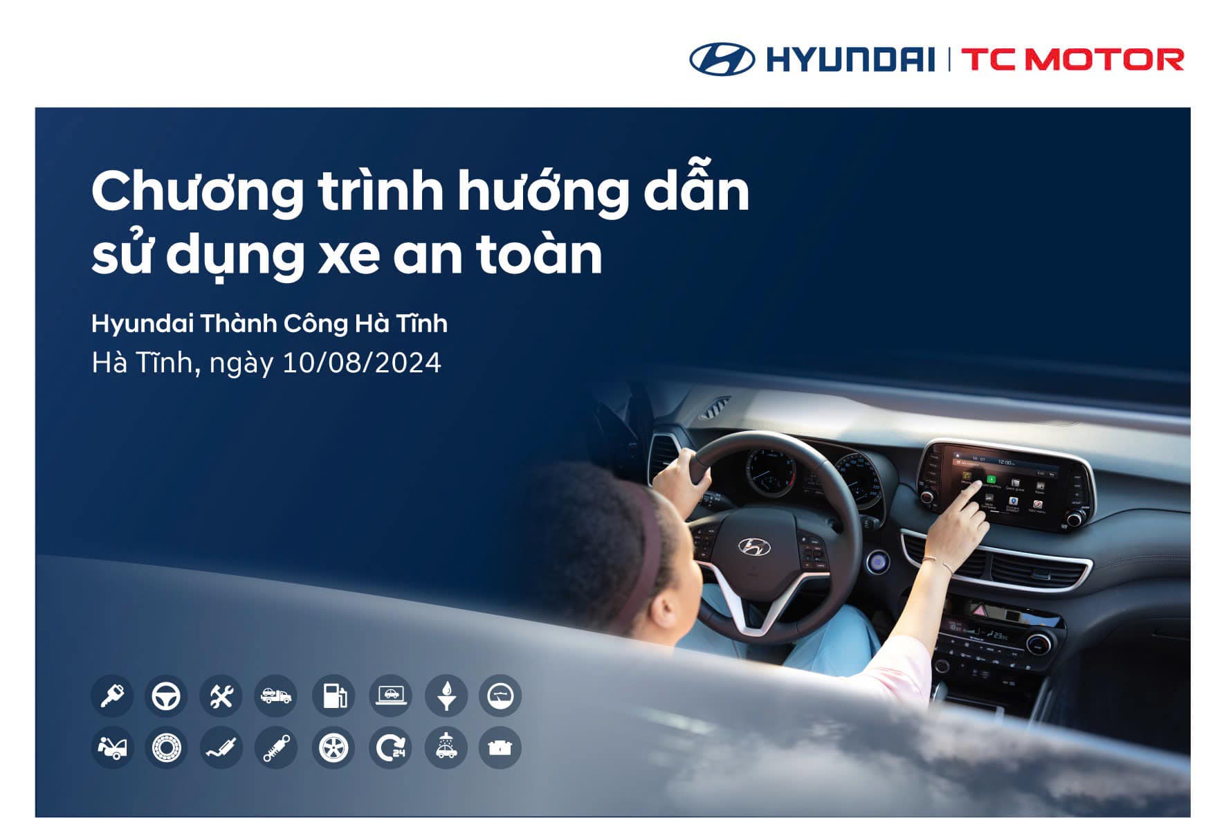 CHƯƠNG TRÌNH HƯỚNG DẪN SỬ DỤNG XE AN TOÀN THÁNG 8.2024